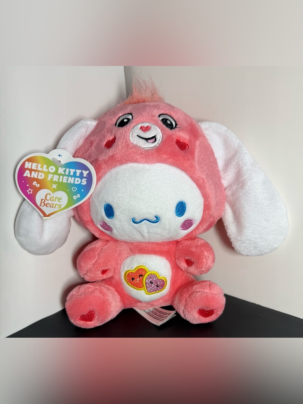 NWT Hello Kitty & Friends x Care Bears Cinnamoroll Love-A-Lot Plush 8"